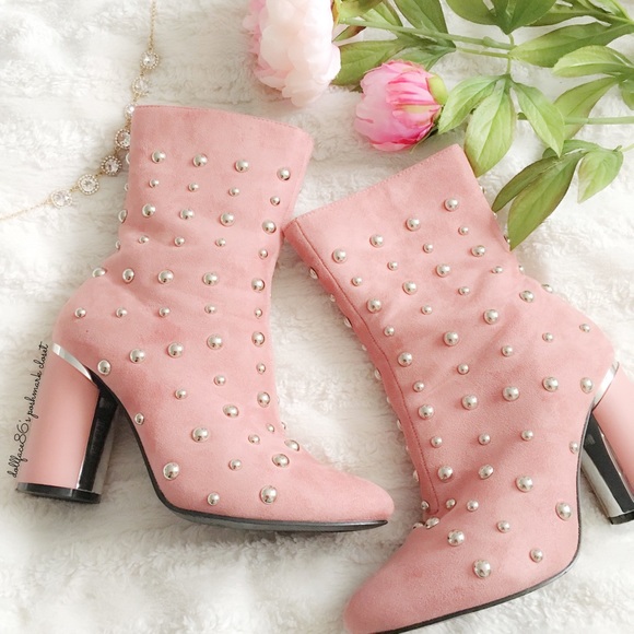 Cape Robbin Shoes - Dusty Rose Studded Dancing Boots